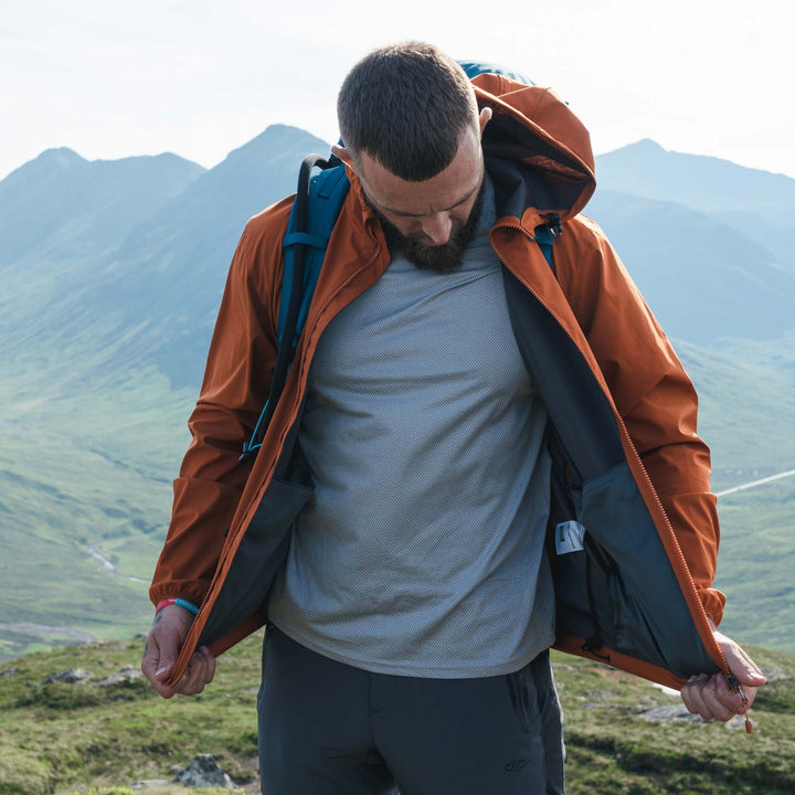 Highlander Shield Softshell Jacket Mens Orange