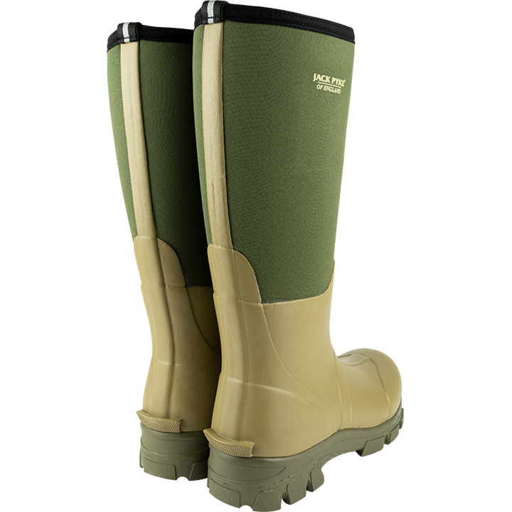 Jack Pyke Ashcombe Neoprene Wellington Boots Light Olive/Green