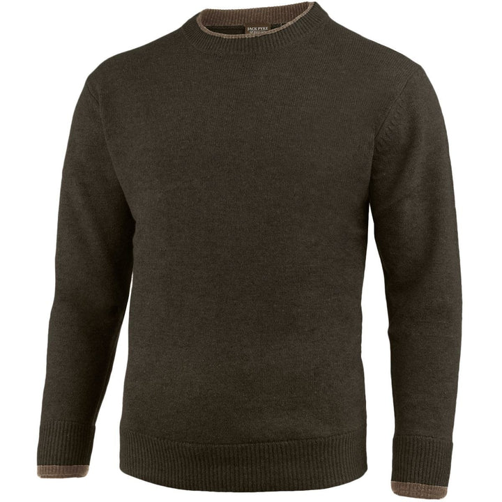 Jack Pyke Ashcombe Crew Neck Pullover Dark Olive