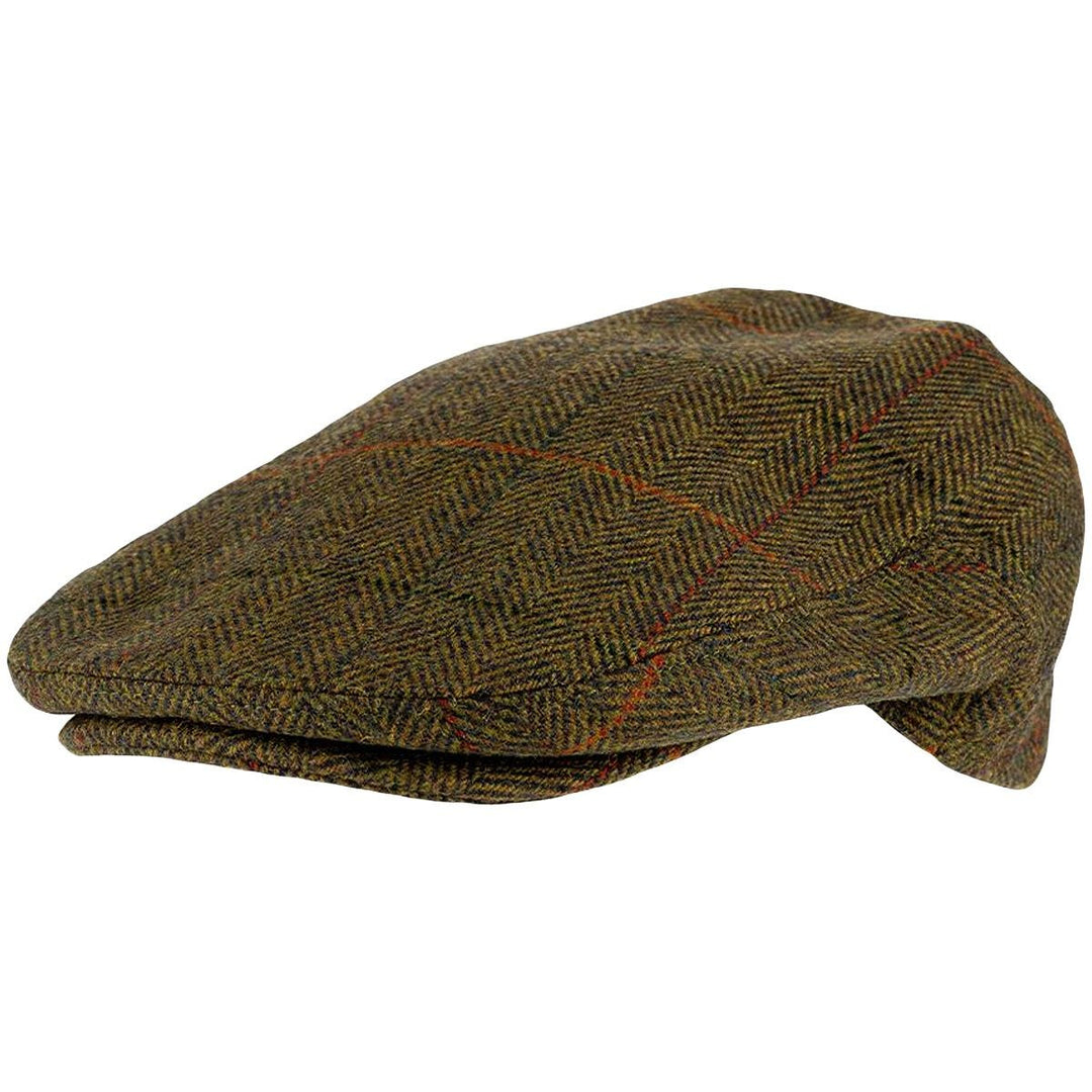 Jack Pyke Wool Blend Flat Cap Tweed Brown