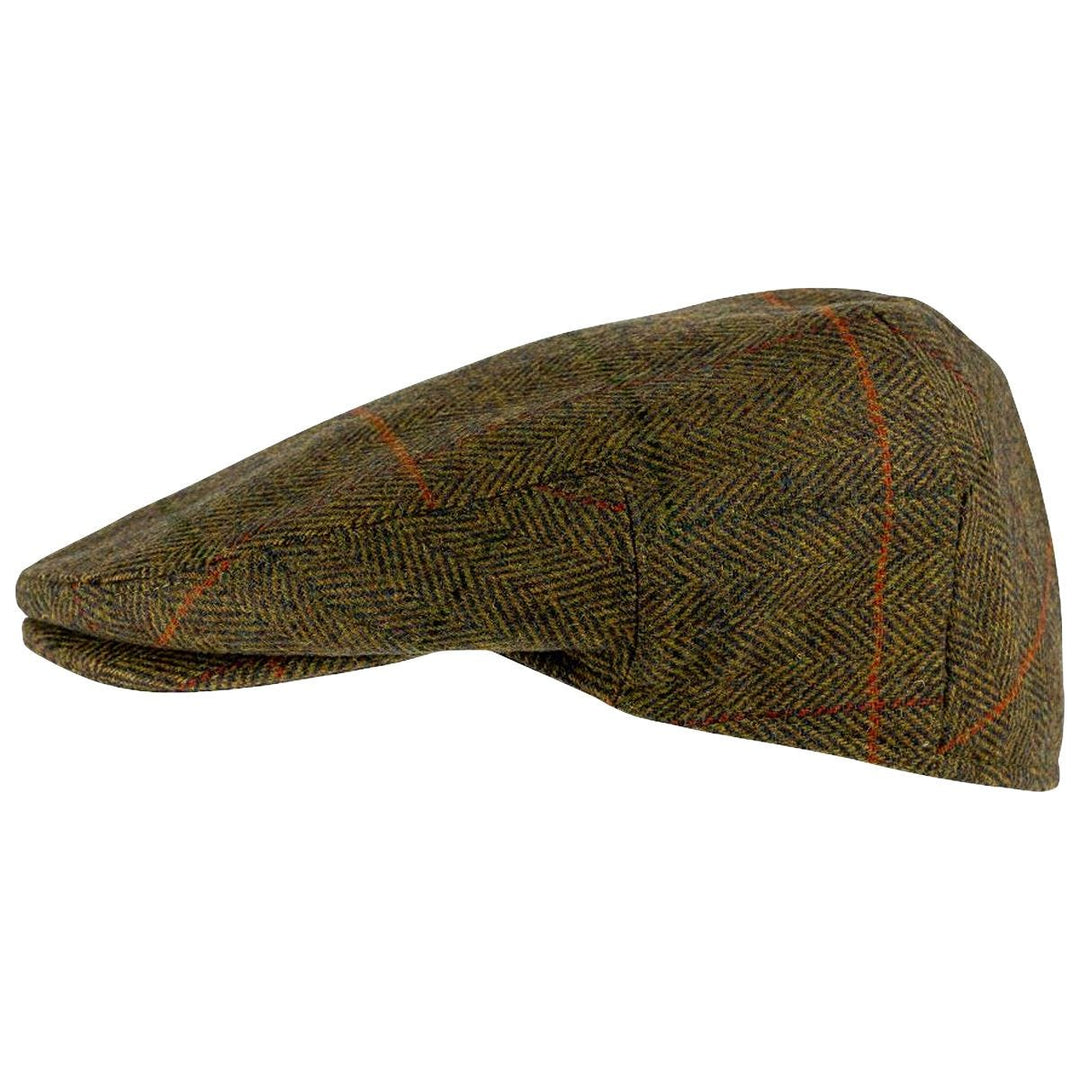 Jack Pyke Wool Blend Flat Cap Tweed Brown