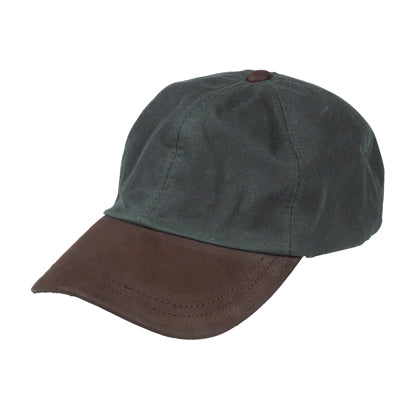 Hoggs Of Fife Waxed Baseball Cap Olive