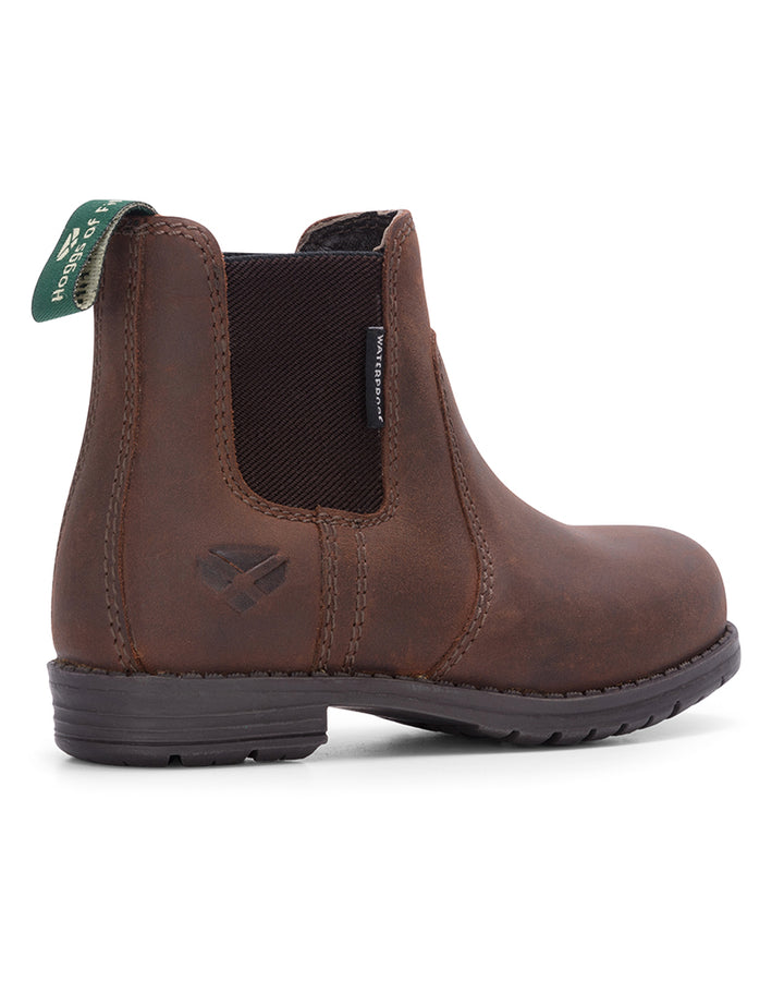 Hoggs Of Fife Shire (Kids) Waterproof Dealer Boot Brown Waxy