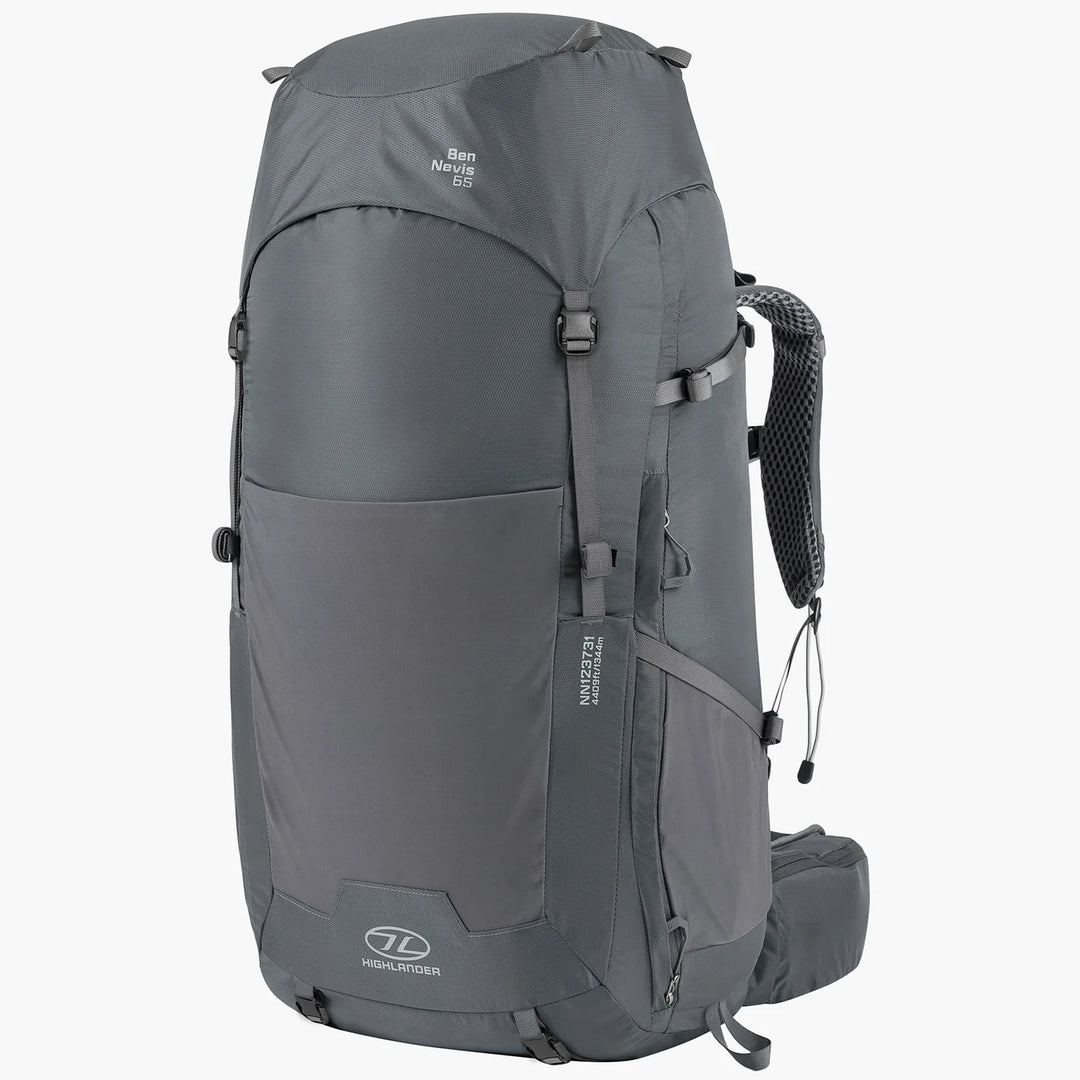 Highlander Ben Nevis Rucksack 65L Grey