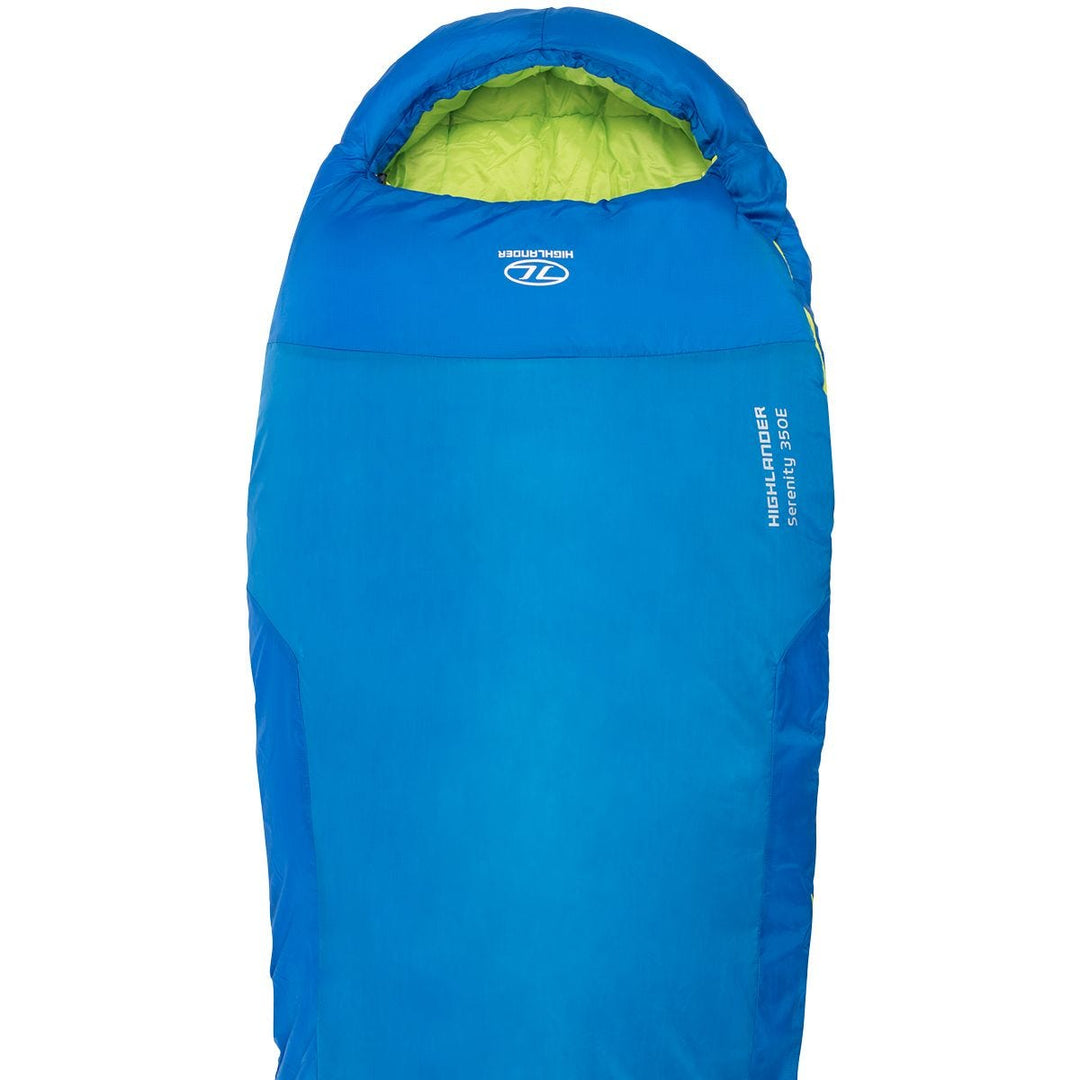 Highlander Serenity 350 Envelope Sleeping Bag Blue