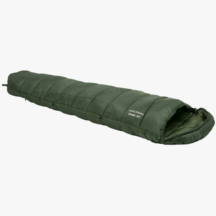 Highlander Forces Phoenix Spark 150 Mummy Sleeping Bag Olive Green