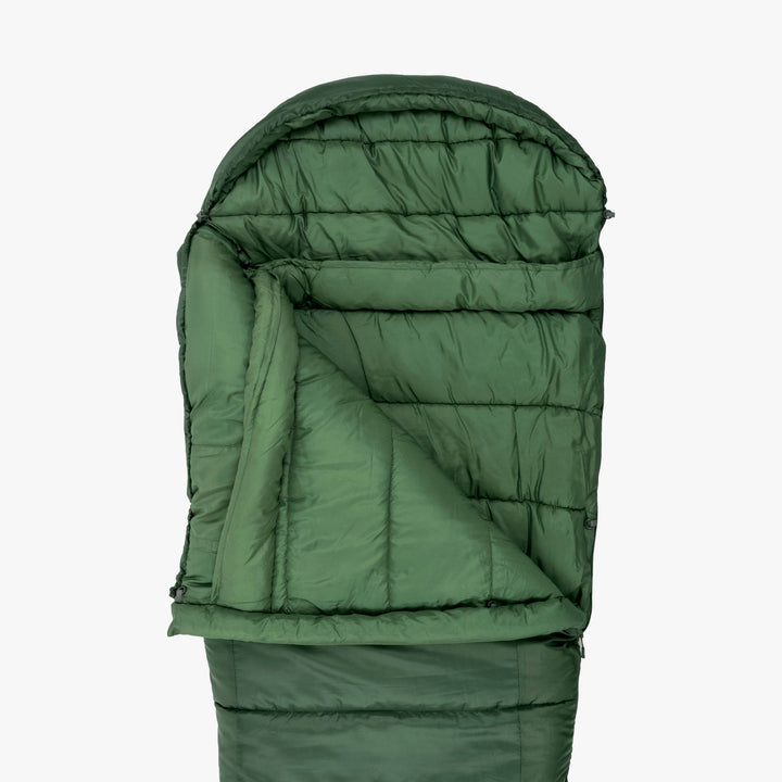 Highlander Forces Phoenix Flame 400 Mummy Sleeping Bag Olive Green