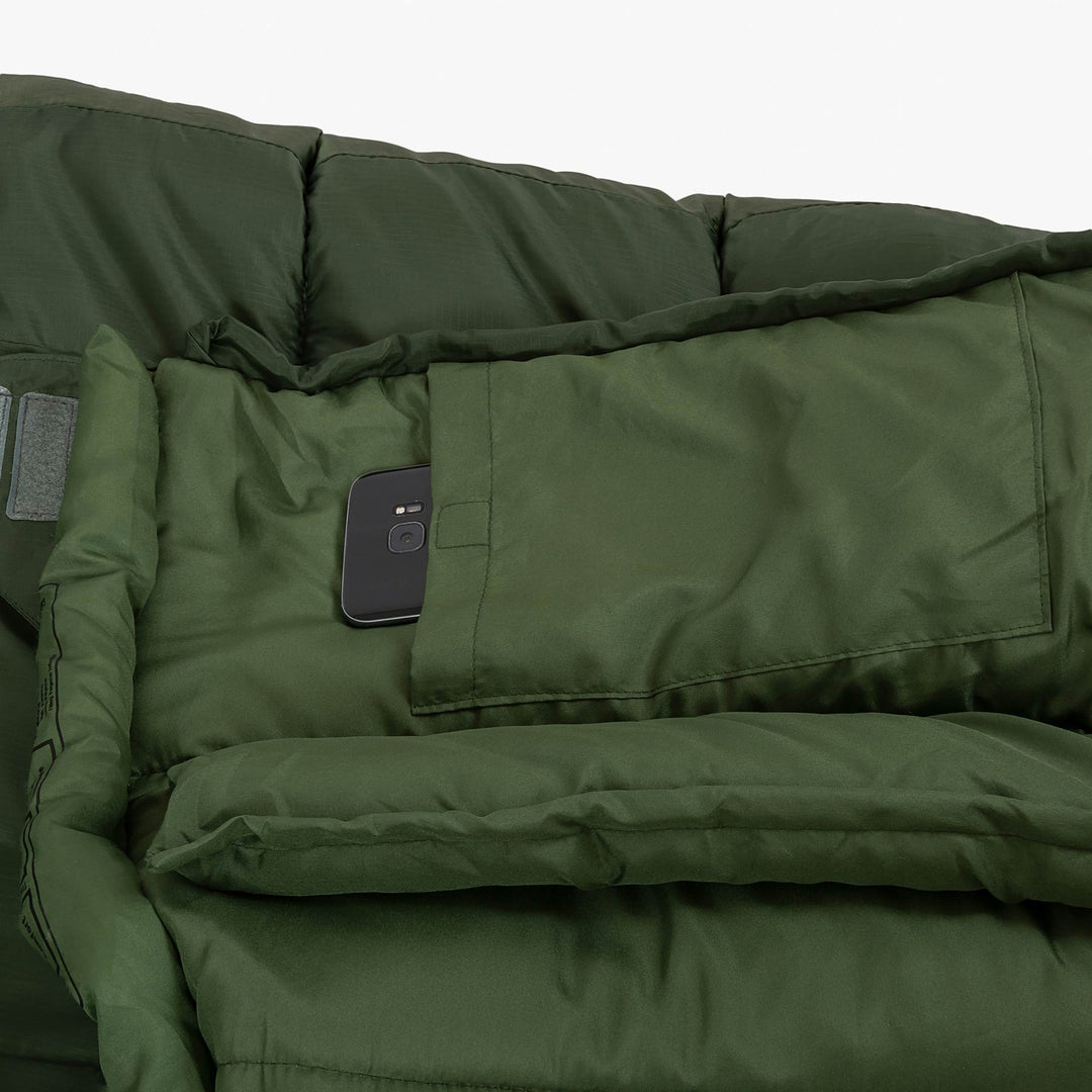 Highlander Forces Phoenix Flame 400 Mummy Sleeping Bag Olive Green