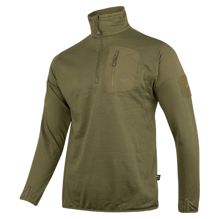 Viper Technical Mid Layer Fleece Top Green