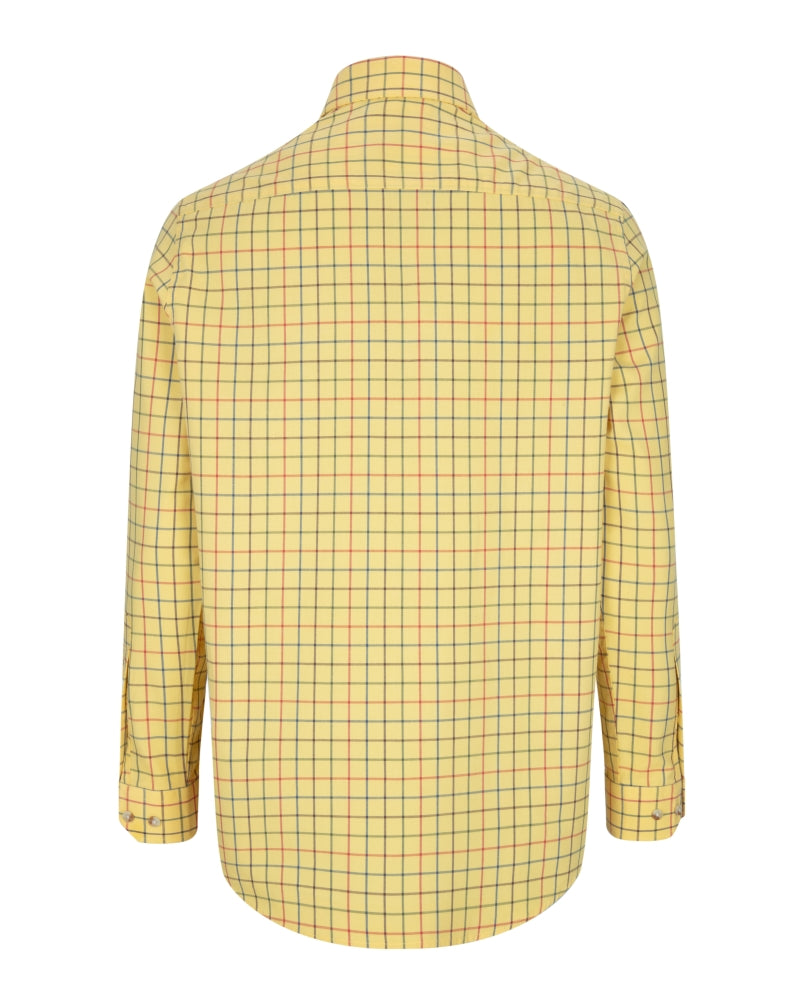 Hoggs Of Fife Governor Premier Tattersall Shirt Gold Check