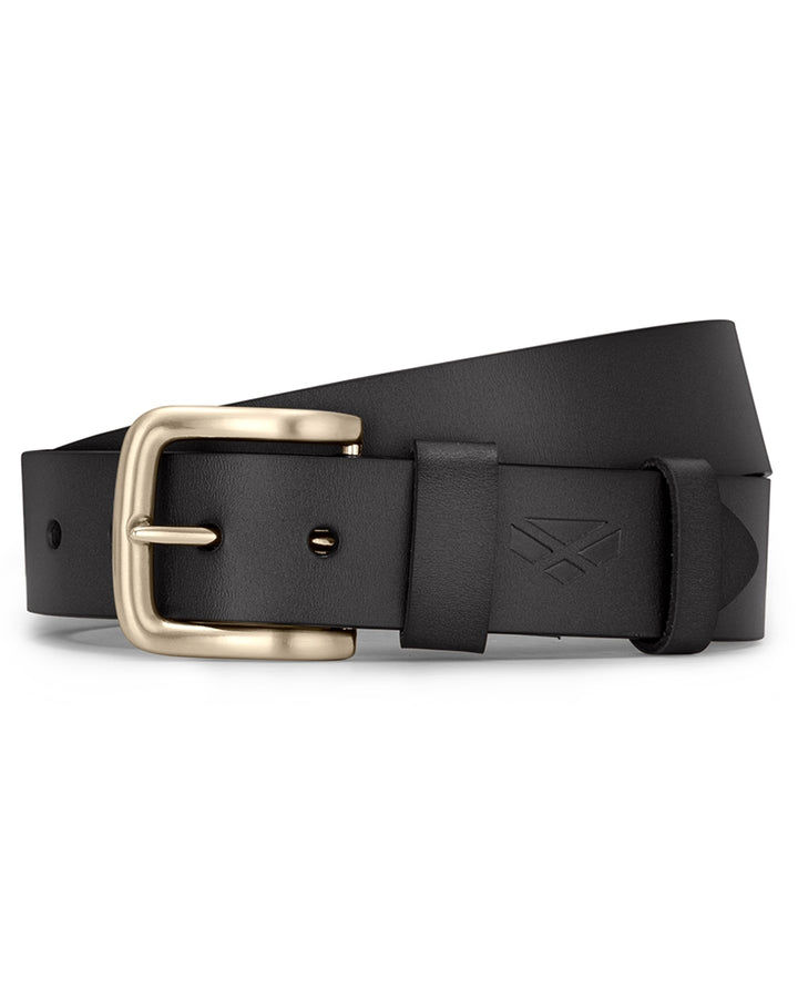 Hoggs Of Fife Luxury Leather Belts Black