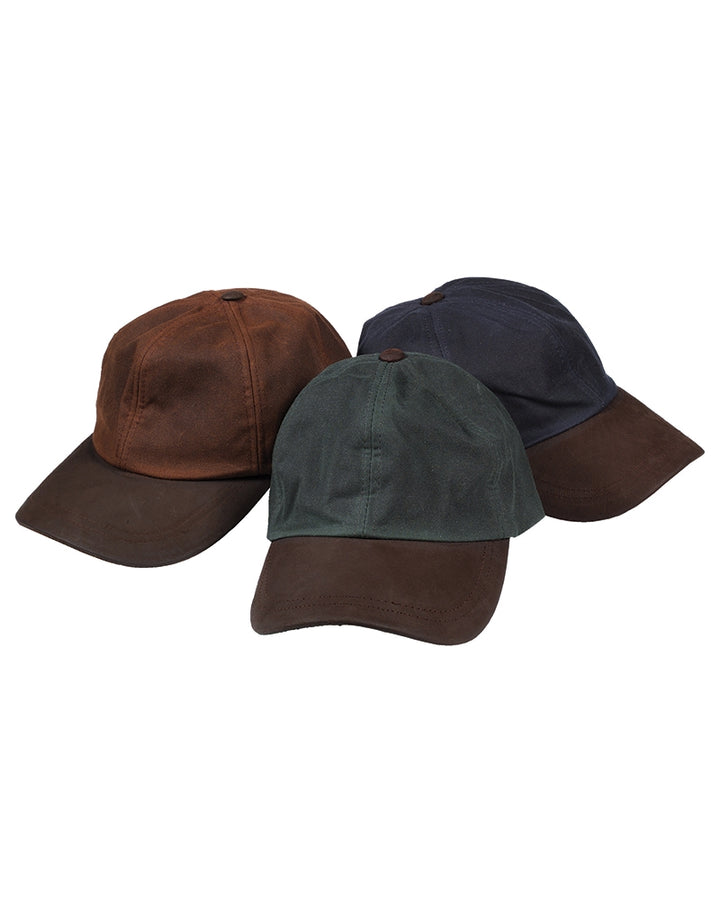 Hoggs Of Fife Waxed Baseball Cap Navy