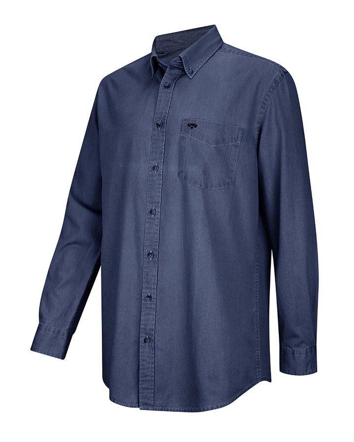 Hoggs Of Fife Archerfield Denim Shirt Dark Wash