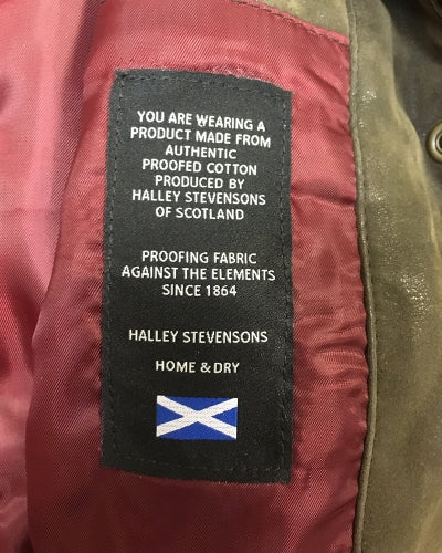 Hoggs Of Fife Caledonia Ladies Waxed Jacket Antique Olive