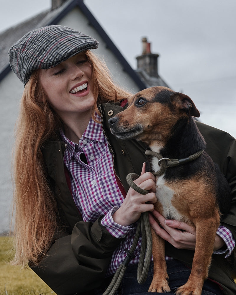 Hoggs Of Fife Becky II Ladies Cotton Shirt Violet/Cerise