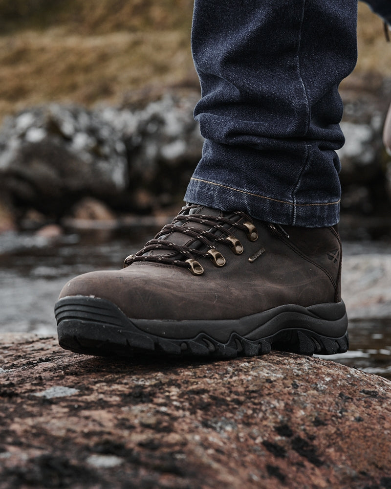 Hoggs Of Fife Glencoe Waxy Leather W/P Trek Boot Brown