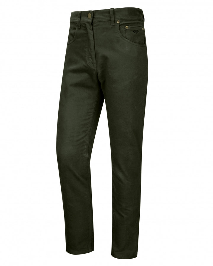 Hoggs Of Fife Carrick Technical Stretch Moleskin Jean Olive