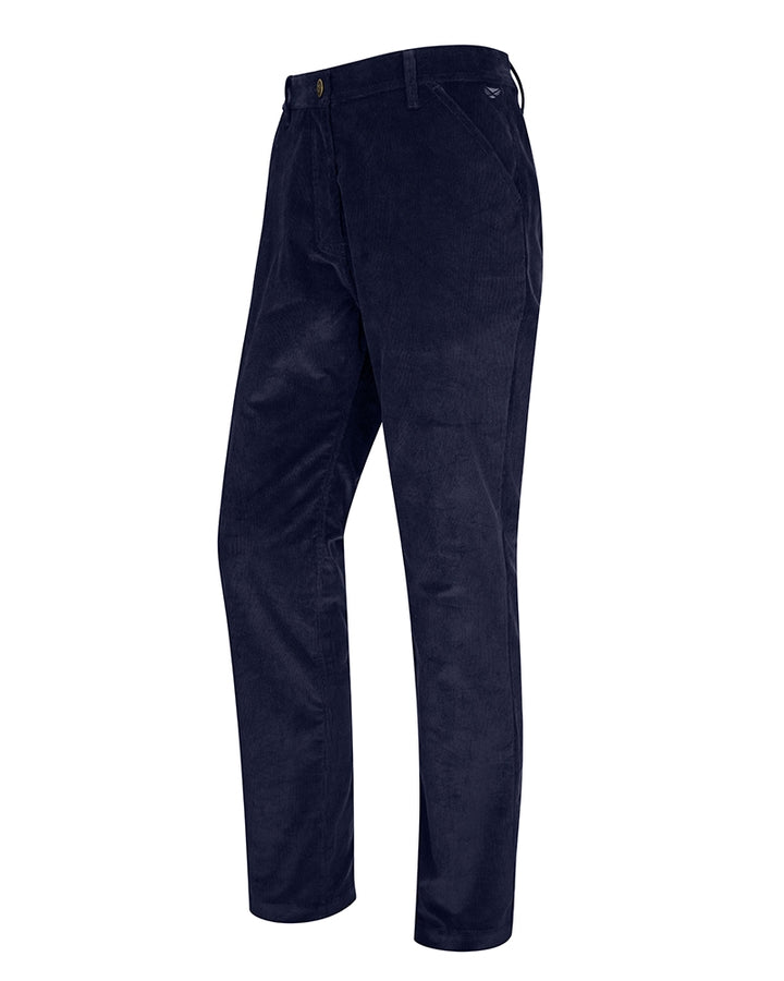 Hoggs Of Fife Cairnie Comfort Stretch Cord Trousers Marine