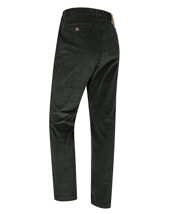 Hoggs Of Fife Cairnie Comfort Stretch Cord Trousers Racing Green