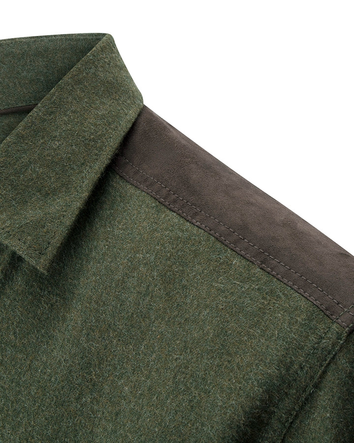 Hoggs Of Fife Dunvegan Flannel Shirt Loden