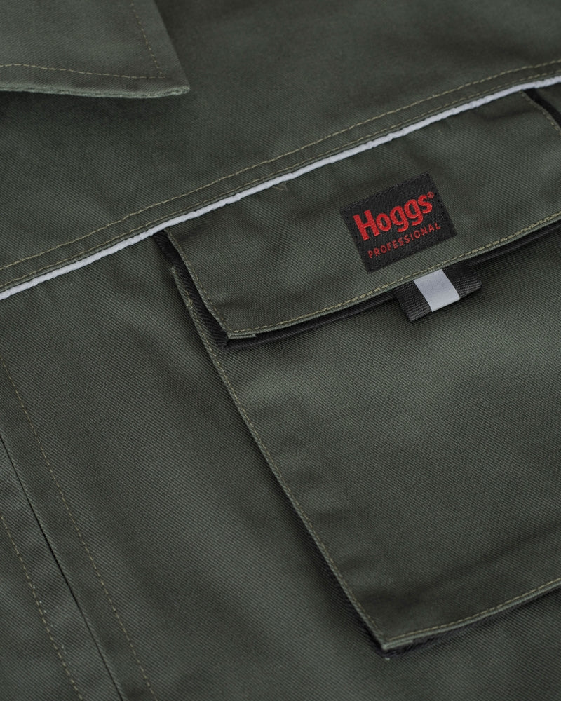 Hoggs Of Fife WorkHogg Coverall - Zipped Spruce/Black