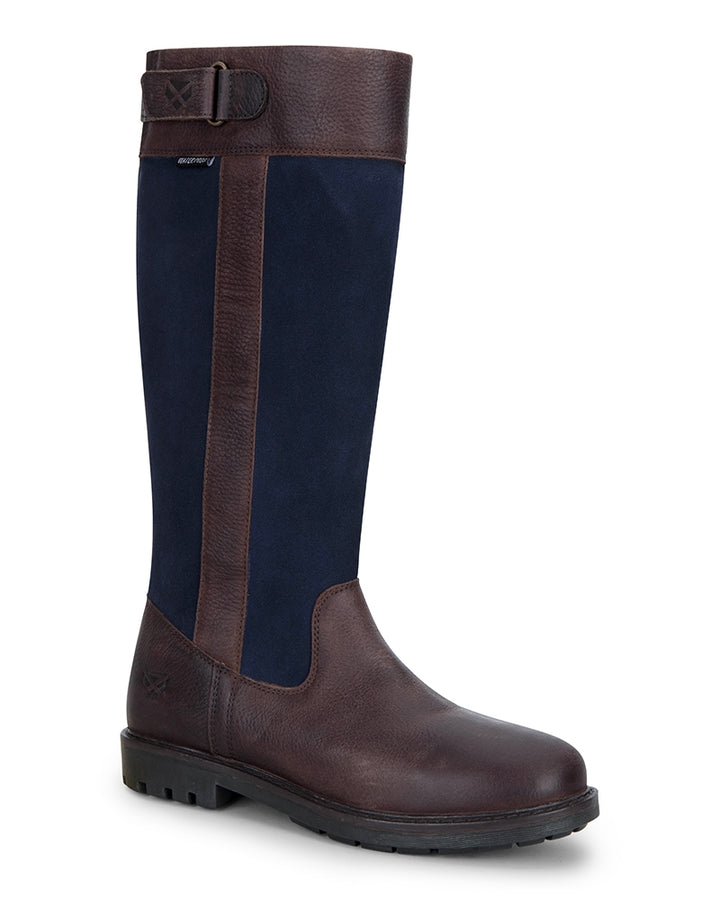 Hoggs Of Fife Cleveland II Ladies Country Boots Dark Brown/Navy