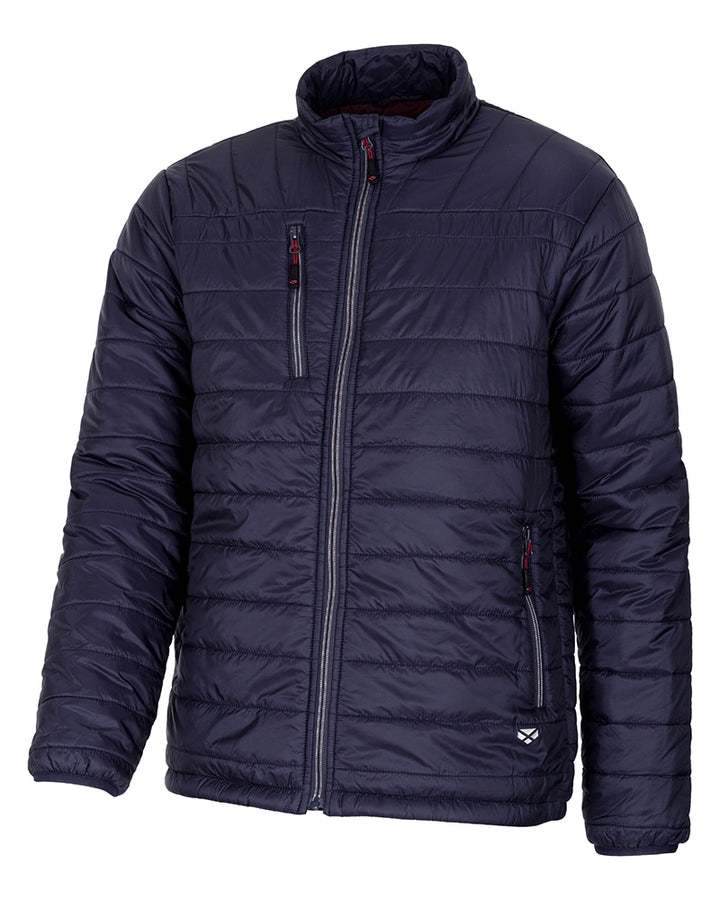 Hoggs Of Fife Kingston Lightweight Quilted Jacket Navy/Merlot