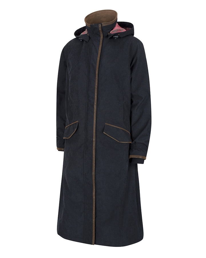 Hoggs Of Fife Struther Ladies Long Coat Navy