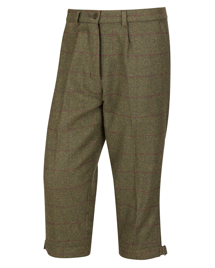 Hoggs Of Fife Tummel Tweed Field Breeks Olive/Wine