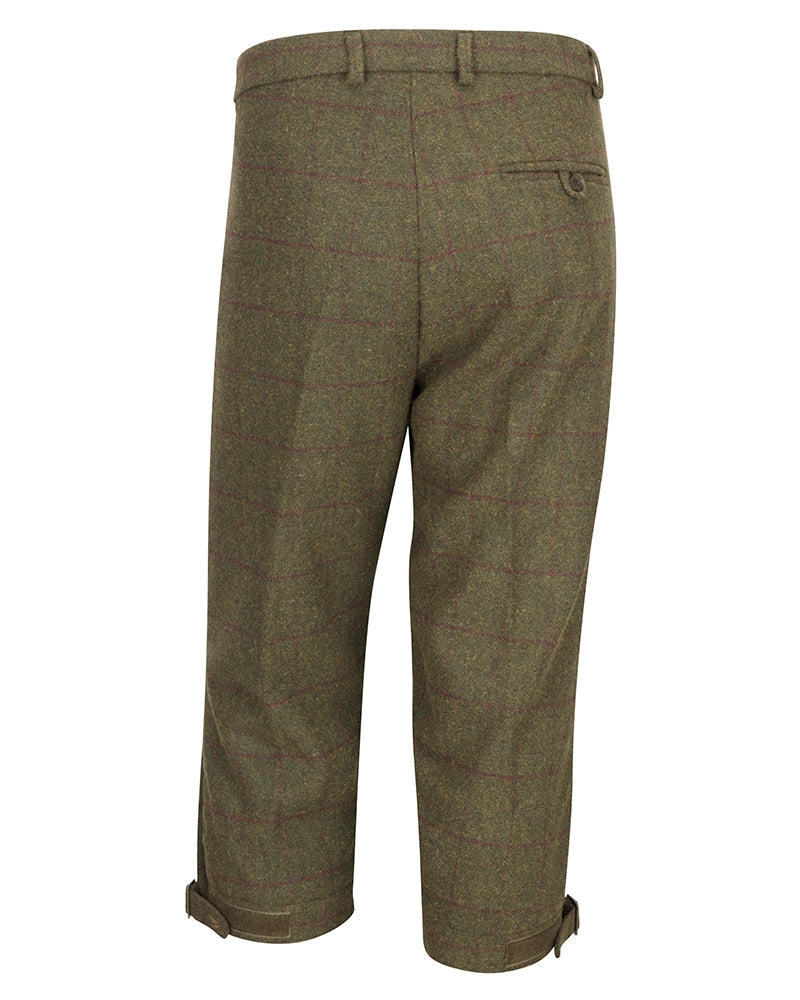 Hoggs Of Fife Tummel Tweed Field Breeks Olive/Wine