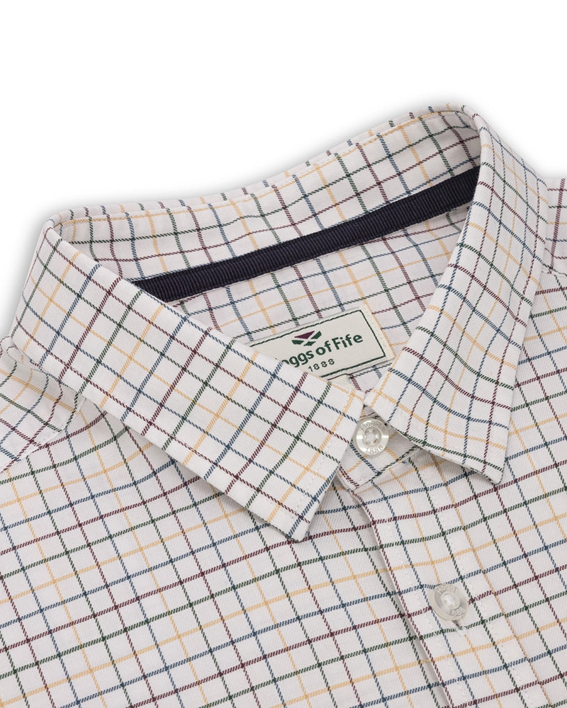 Hoggs Of Fife Callum Country Check Shirt Green Gold