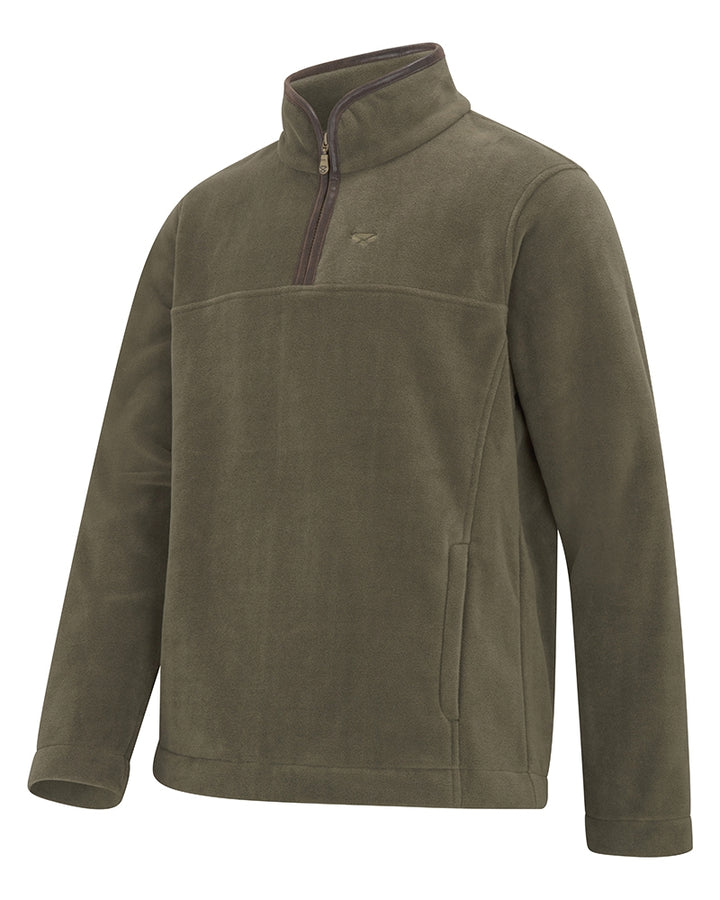 Hoggs Of Fife Stenton 1/4 Zip Fleece Lovat