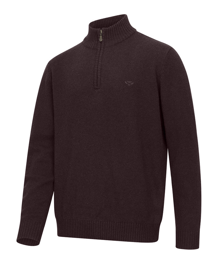 Hoggs Of Fife Lothian II 1/4 Zip Pullover Redwood