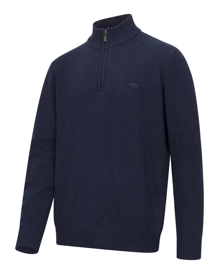 Hoggs Of Fife Lothian II 1/4 Zip Pullover Olive Marl