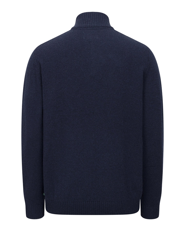 Hoggs Of Fife Lothian II 1/4 Zip Pullover Navy Marl