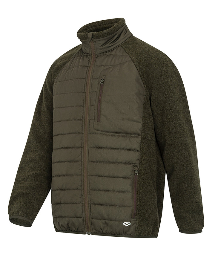 Hoggs Of Fife Melville Hybrid Jacket Dark Forest Marl