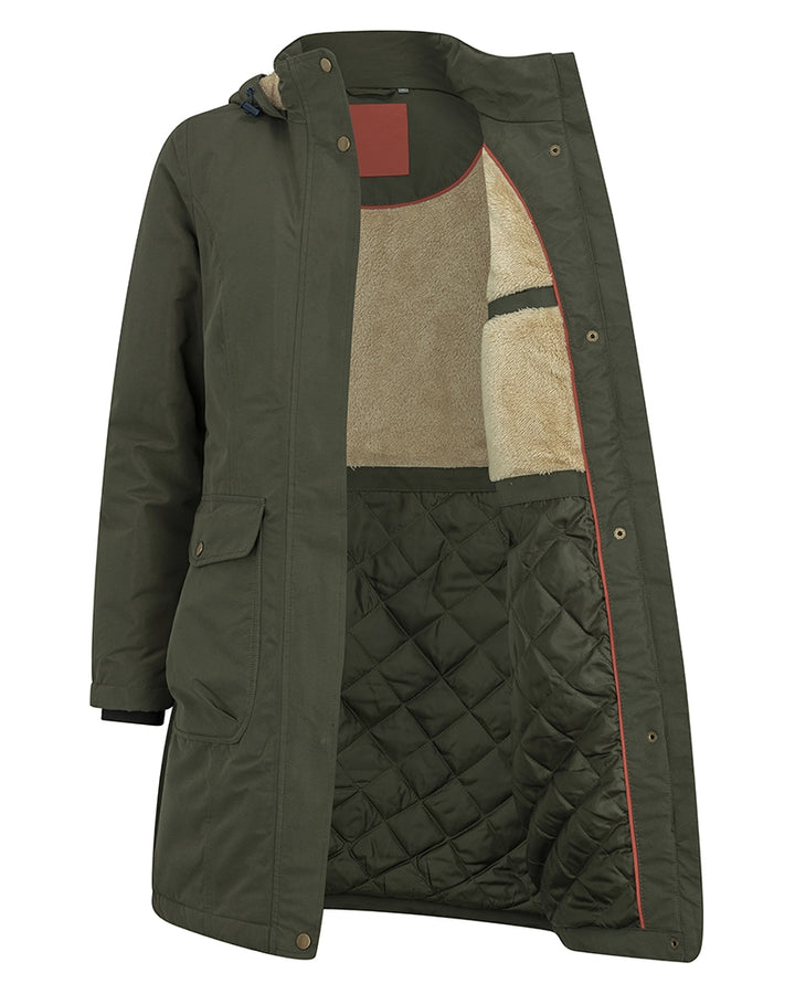 Hoggs Of Fife Walker Ladies Long Coat Fern Green