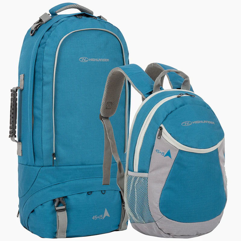 Highlander X-plorer Rucksack 45+15L Teal